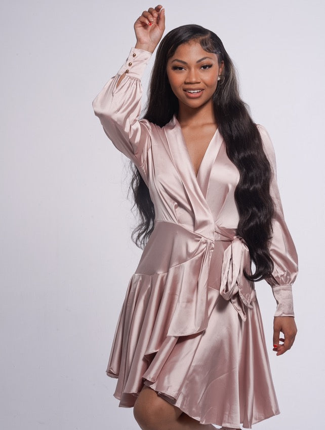TAKE ME OUT | WRAP MINI DRESS