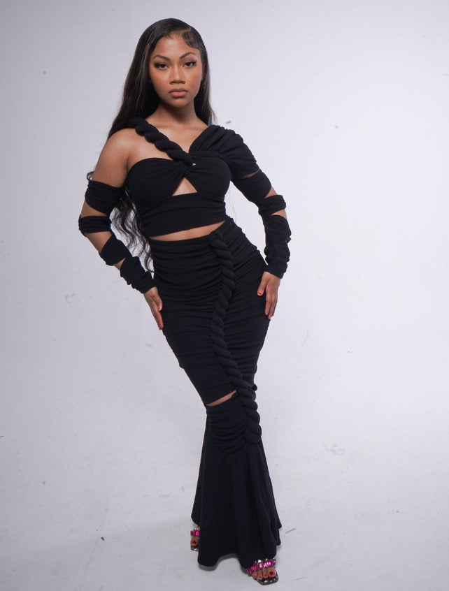 YOU SEE ME | BLACK CUT OUT SEXY DRESS