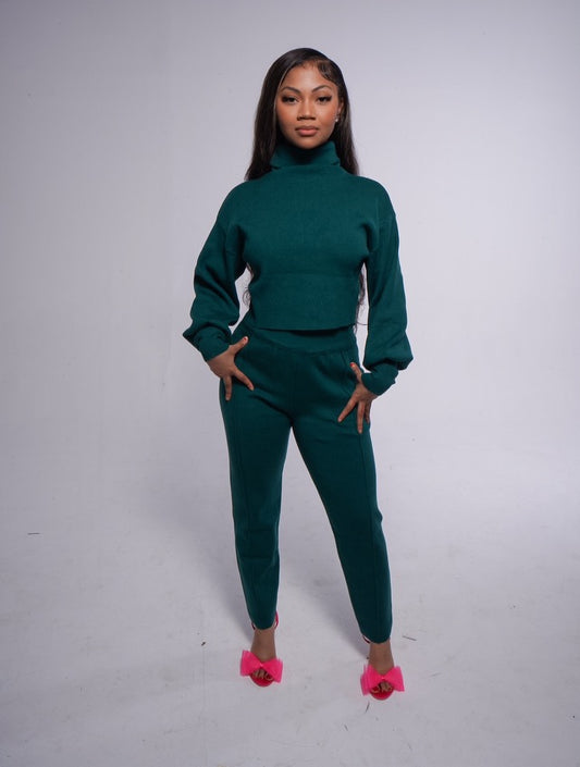 GREEN AND COMFY | LONG SLEEVE PANT SET